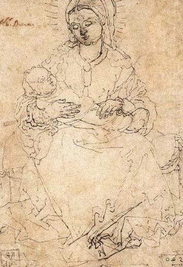 Albrecht Durer Madonna and Child on a Stone Bench china oil painting image